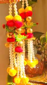 Handmade Ethnic Multicolor Fabric Wall Hanging Diwali Vibrant Home <b>Decor</b> Traditional Charm Birthday Event Celebrations Rajasthan - Product Image 5