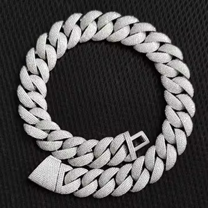 Nueva Cadena Cubana de Lujo Estilo Miami, Totalmente Adornada con Diamantes D VVS, con Certificado de Autenticidad, Collares de Moda con Moissanita - Product Image 2