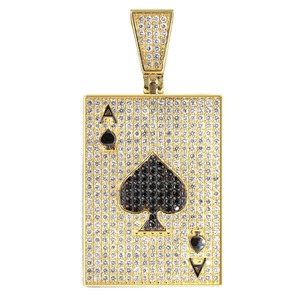 Pendentif As de Pique en Moissanite de clarté VVS1, serti de diamants, bijoux fins, en vente à des prix abordables - Product Image 1