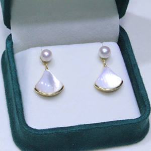 ต่างหูเงินแท้ S925 ดีไซน์หรูหรา ประดับมุกธรรมชาติ พร้อมฝังเพทายสีขาวขนาด 10-11 มม. มาพร้อมกล่องของขวัญ - Product Image 1