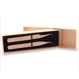 Wholesale Price Sustainable Steel High Precision Tweezers With Card <b>Box</b> Packing For Multiple Eyelash Extension Techniques - Product Image 3