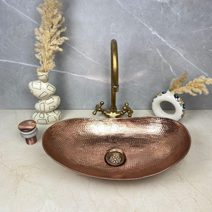 อ่างล้างหน้าทองแดงดีไซน์พิเศษ อ่างทองแดงสุดหรู อ่างล้างหน้าทองแดงสวยงาม อ่างล้างหน้าทองแดงมีสไตล์ อ่างทองแดงระดับพรีเมียม อ่างทองแดงหรูหรา - Product Image 6