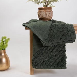 คอลเลกชันใหม่ผ้าห่มผ้าคอตตอนเนื้อแน่นสำหรับโซฟาผ้าฝ้ายทอในฤดูหนาวและการตกแต่งห้องนั่งเล่น - Product Image 4