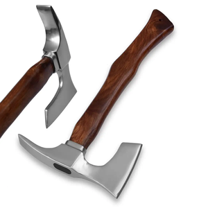 Hache en acier carbone forgé à la main de qualité supérieure, manche en bois, outil de découpe pour l'extérieur, équipement forestier professionnel, OEM - Product Image 1