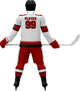 Maillot de hockey sur glace pour hommes SFANA SPORTS avec logo personnalisé, service OEM en gros, impression numérique, rouge, manches longues, écologique, séchage rapide - Product Image 4