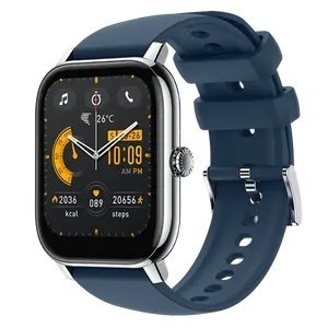 P75 умные часы 1,85 дюймов HD TFT дисплей с импортным чипом водонепроницаемый IP68 циферблат для Android и iOS, частота сердечных сокращений, монитор крови