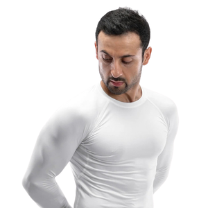 Camiseta de Compresión de Manga Larga para Hombre, Cuello Redondo, Secado Rápido, para Entrenamiento, Personalizable con Etiqueta Privada, Fabricante y Proveedor al por Mayor - Product Image 4