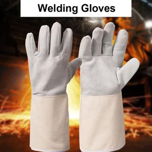 Hot Sale Custom Logo Industrial Waterproof Protection Welding <b>Gloves</b> Top Quality Sheepskin Leather Material Safety Welder <b>Gloves</b> - Product Image 2