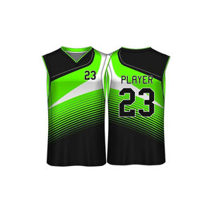Último Diseño, Colores Personalizados, Tela 100% Poliéster Transpirable, Jersey de Baloncesto de Talla Grande con Logotipo y Nombre del Equipo Personalizados - Product Image 1