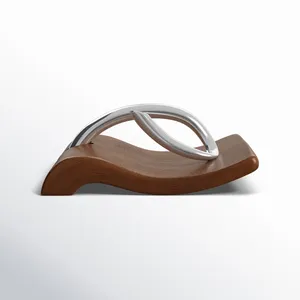 Modern Wooden Napkin Holder with Metal Ring <b>Black</b> <b>Cloth</b> Napkin Reusable Table Decoration Home Use Rectangle Shape Handmade - Product Image 2