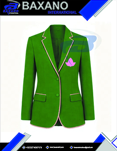 Alpha |   Kapa |   Blazer d'affaires simple boutonnage Alpha, coupe ajustée de qualité supérieure, revers pointus, style moderne, manteau de smoking pour femme - Product Image 3