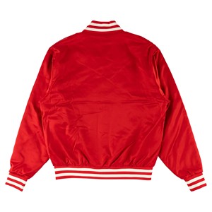 Veste bomber en satin Varsity Letterman à manches longues, personnalisable pour homme, pour le sport et l'université - Product Image 1