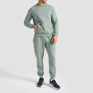 Conjunto Deportivo Personalizado para Hombre, Sudadera de Cuello Redondo y Pantalones Jogger de Felpa de Algodón, Ropa Deportiva Casual Cálida, Proveedor OEM al por Mayor - Product Image 6