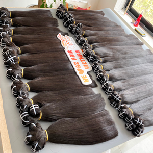 Meilleure vente 12 "Super Double Drawn Remy Hair Trame Extensions de cheveux Machine Double trame faisceaux prêts à expédier à bas prix - Product Image 5