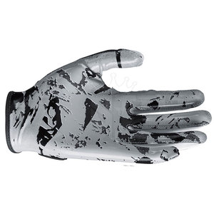 American Football Gloves Leather Full Finger <b>Hook</b> and Loop Closure High Quality for Practice with Soft Material and Easy Fit - Product Image 4