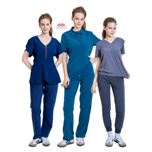 Tenue d'infirmière de haute qualité, dernier design, élégante, vêtements médicaux pour femmes, ensemble en rayonne, PE et spandex, tendance, faible MOQ - Product Image 3