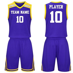 Dernier design, logo personnalisé imprimé, uniforme de basket-ball pour hommes, 100% polyester, séchage rapide, respirant, haute qualité - Product Image 2