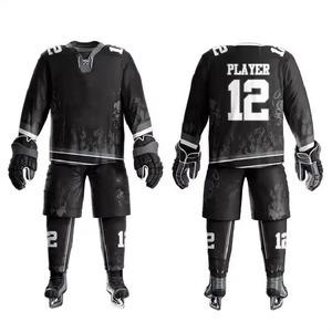 Conjunto de Uniforme de Hockey sobre Hielo para Hombre, Diseño Exclusivo, Servicio OEM, Transpirable, Secado Rápido, Antibacterial, 100% Poliéster, Calidad Superior - Product Image 1