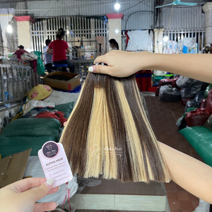 Premium Hot Search Highlight Bone Straight Hair Peluca de cabello crudo vietnamita Extensiones de cabello natural puro sin procesar Peluca vietnamita - Product Image 3