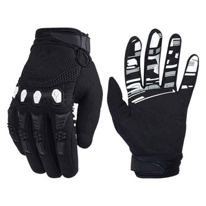 Gants de vélo pour hommes, rembourrés, à doigts entiers, absorbant les chocs, imperméables, respirants, en cuir PU, pour le cyclisme sur route - Product Image 1