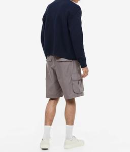 Shorts Cargo Rayés Décontractés pour Hommes 2026 en Toile 100% Coton Séchage Rapide Extensible Écologique Taille XS Vente en Gros - Product Image 3