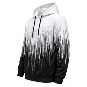 Sudadera con Capucha para Hombre, Color Degradado, Corte Regular, Deportiva, Casual, con Estampado por Sublimación, Bolsillo, Tejido de Punto, 100% Algodón, Ecológica - Product Image 6
