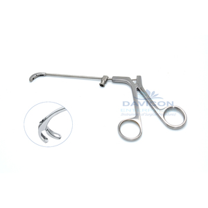 Fórceps de agarre Heuwieser Antrum con mordazas fijas curvas extra largas curvadas hacia abajo mordazas móviles de 140 grados hacia atrás - Product Image 1