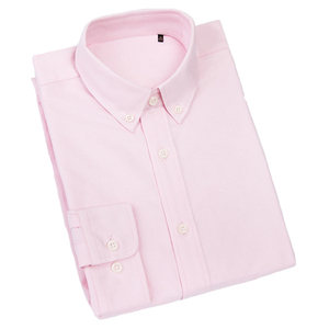 Camisa de Vestir para Mujer, 100% Algodón Popelina, Transpirable, Formal, para Oficina, con Botones, Manga Larga, Lisa/Estampada, con Logotipo Frontal - Product Image 4