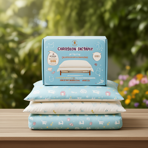 Ensemble de draps de lit en microfibre de qualité supérieure Afreen, 6 pièces, motif de dessin animé uni, haute qualité, 6 pièces, literie de mariage pour la maison, l'hôtel, cadeau - Product Image 1