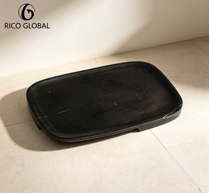 ถาดเสิร์ฟทรงสี่เหลี่ยมสีดำ RICO GLOBAL ขัดเงา แข็งแรง ทนทาน สำหรับใช้ในบ้าน - Product Image 1