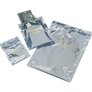 Antistatic Faraday Cage Zipper Bag 340x480mm 0.075mm Thickness PET/AL/CPP Material SYSTECH Brand Silk Screen Printed Safe - Product Image 3