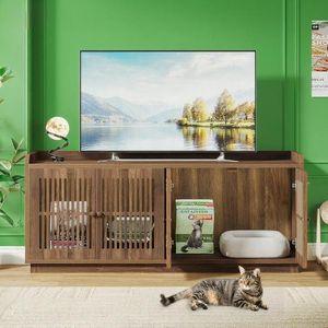 Lettiera per Gatti Automatica di Grande Capacità, Facile da Pulire, in Plastica e Legno, per Uso in Soggiorno - Product Image 5