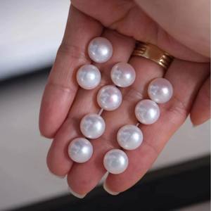 Pendientes de Perlas de Agua Dulce al por Mayor, Plata de Ley, Perlas Blancas Australianas, Joyería Fresca y Moderna - Product Image 2