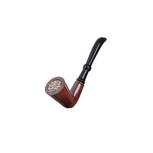 Pipe à fumer en bois faite à la main, pipe à tabac en bois naturel, design classique, finition lisse et durable, accessoire pour fumeurs - Product Image 3