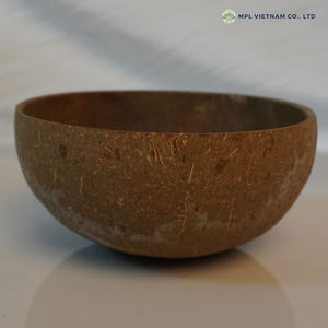 Ensaladera de cáscara de coco ecológica diseño Vintage personalizado para boda Camping fiesta vajilla exterior áspero tamaño personalizado - Product Image 3