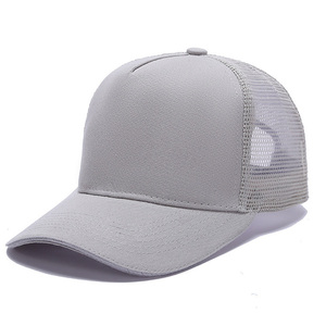 Wholesale Oem High Profile Custom Logo Structured 5 Panel <b>Plain</b> Trucker Hat Custom Manufacturer <b>Caps</b> Factory - Product Image 2