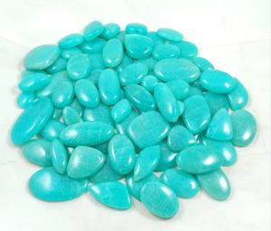 Lote de cabujón de piedras preciosas de amazonita natural, piedras preciosas de cuarzo de forma mixta para la fabricación de joyas - Product Image 3