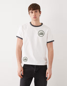 เสื้อยืดโอเวอร์ไซส์ ผ้าฝ้าย 100% 200gsm สไตล์วินเทจ ลุคสตรีทแวร์ แขนปกติ แฟชั่นลำลองสำหรับผู้ชาย ดีไซน์เรียบๆ รับสกรีนลายพัฟพิมพ์ - Product Image 1