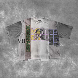 T-shirt Homme Oversize Vintage Streetwear Imprimé DTG OEM, Effet Délavé Acide, Couleur Faded, 100% Coton 240gsm, Grammage Lourd - Product Image 1