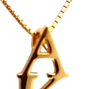 Collier Lavalier Vertical en Or Vermeil 14K (aka Or Rose) – Élégant Pendentif Doré avec Chaîne – Bijou Tendance et Accessoire Cadeau - Product Image 4