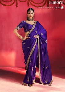 Sari de seda ligero de última moda y alta demanda para damas, disponible al mejor precio de proveedor indio. - Product Image 3