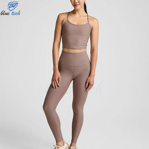 Conjunto de Yoga Premium para Mujer, Ropa Deportiva Naranja, Bra Deportivo Sin Costuras, Leggings de Cintura Alta, Ropa Deportiva al Por Mayor - Product Image 2