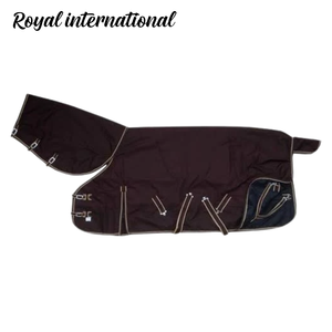 Couverture imperméable pour cheval avec cache-cou amovible, couverture d'écurie hiver robuste, sangles réglables, équestre extérieur - Product Image 1