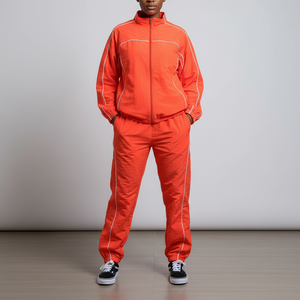 Veste de pluie imperméable, respirante et coupe-vent avec fermeture éclair, col montant, en tissu uni écologique, en polyester, pour femme, style décontracté - Product Image 5