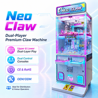 Neofuns Machine à griffes à monnayeur pour 2 joueurs, machine à prix d'arcade pour centre de jeux et FEC