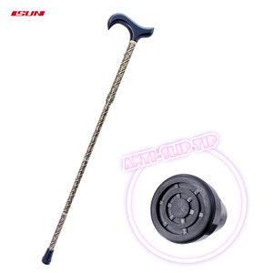 Canne de marche réglable en hauteur sur 5 niveaux, légère, pliable et portable, idéale pour les voyages. - Product Image 1