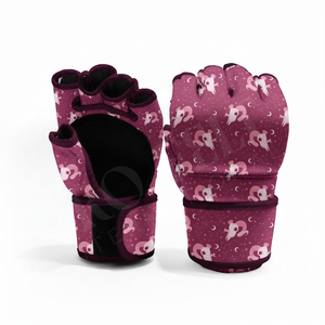 Gants de sparring robustes à soutien lombaire pour le combat, couleur unie, en cuir PU personnalisé, imprimés sur mesure - Product Image 2