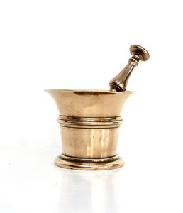 Large Size Brass Mortar And Pestle <b>Grinder</b> For Crushing Grinding Spices <b>Herbs</b> Seeds And Ayurvedic Use - Product Image 1