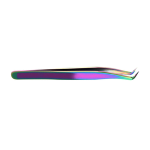 Pince à épiler pour cils en acier inoxydable de couleur grise, prix compétitifs, volume élevé, légère, précision, pour extensions de cils - Product Image 2