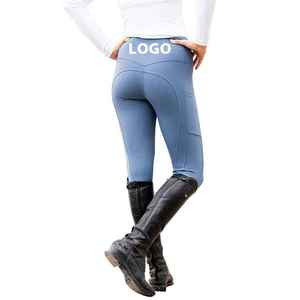 Custom Logo Performance Equestrian Trousers With Non <b>Slip</b> Technology And Superior Comfort Fit Wear Horse Riding Breeches - Product Image 3